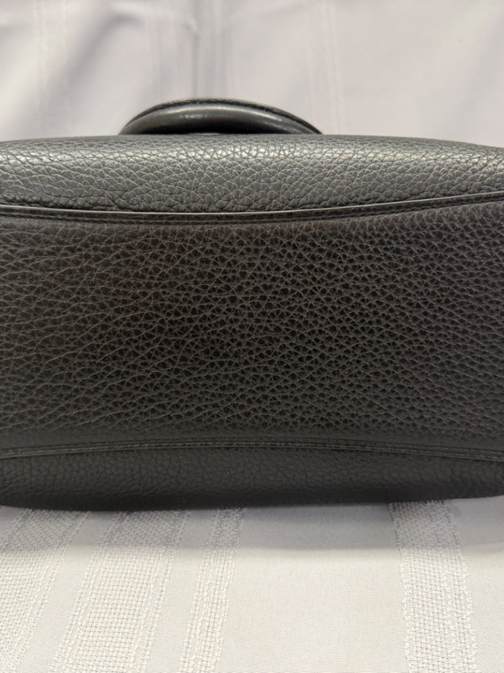 Coach Mini Emma Black Leather Satchel Crossbody Removable Strap Bag 31466 - Picture 3 of 7